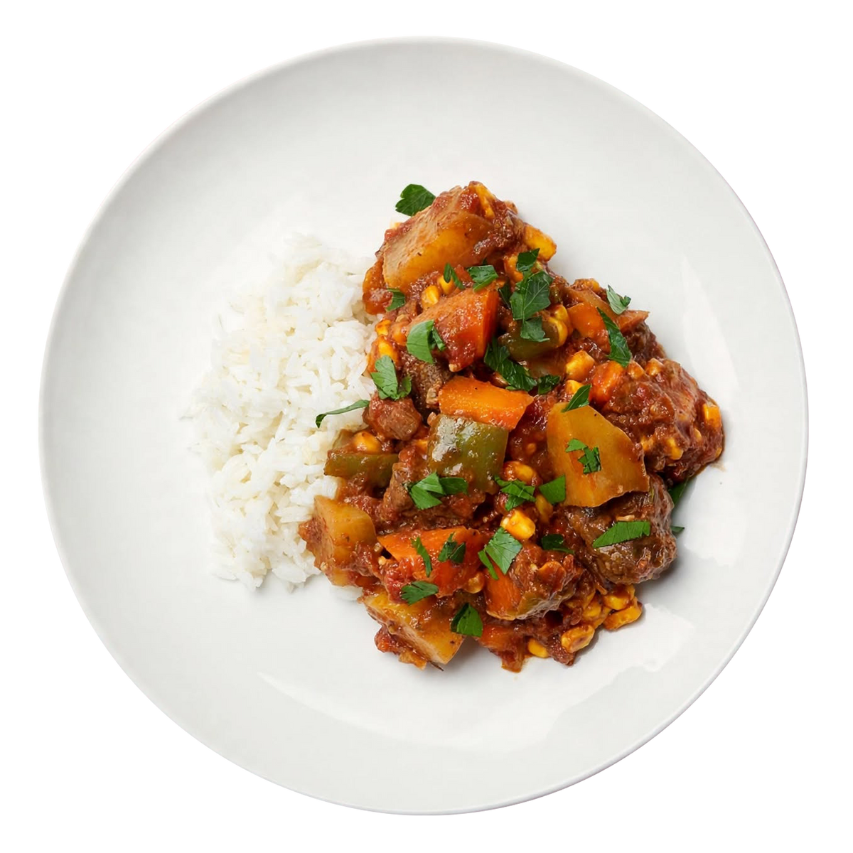Rustic Tomato Braised Beef
